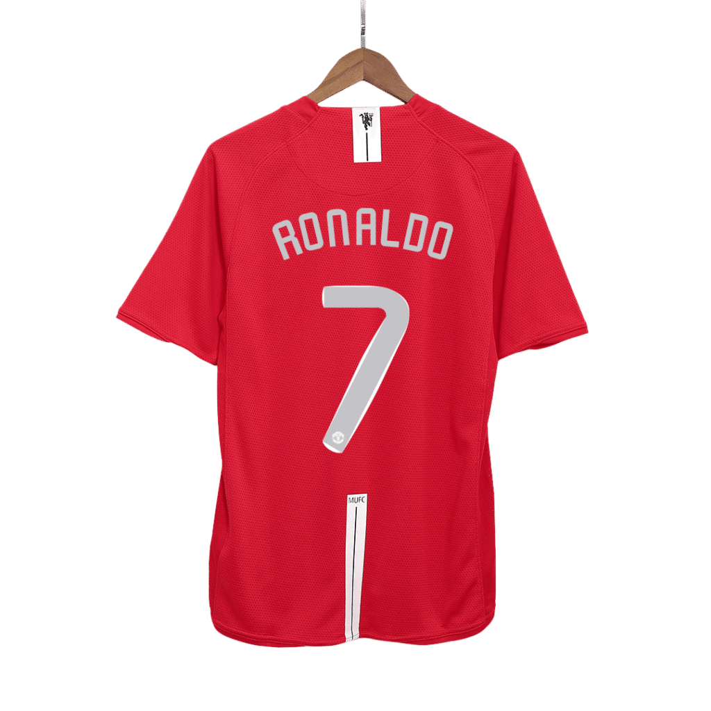 Manchester United RONALDO #7 Retro Jersey Home Soccer Shirt 2007/08 - UCL Final