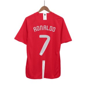 Manchester United RONALDO #7 Retro Jersey Home Soccer Shirt 2007/08 - UCL Final