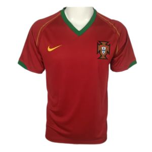 Retro 2006 Portugal Home Soccer Jersey