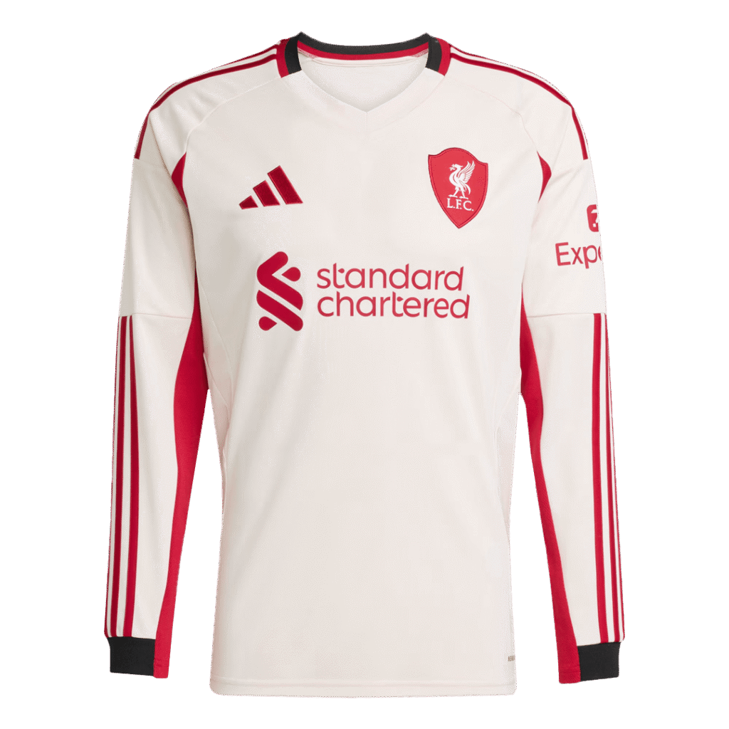 Liverpool Away Long Sleeve Soccer Jersey 2025/26