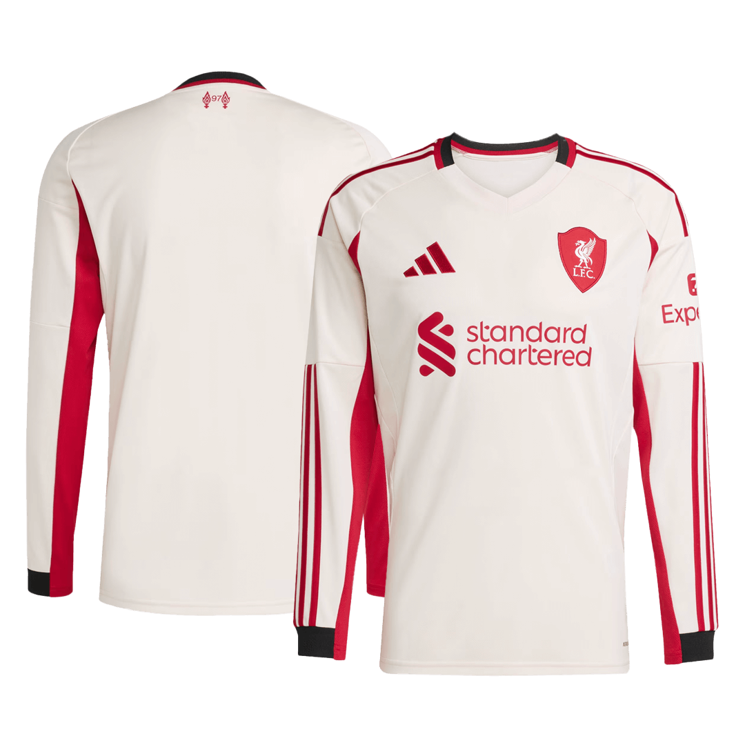 Liverpool Away Long Sleeve Soccer Jersey 2025/26 - Image 2