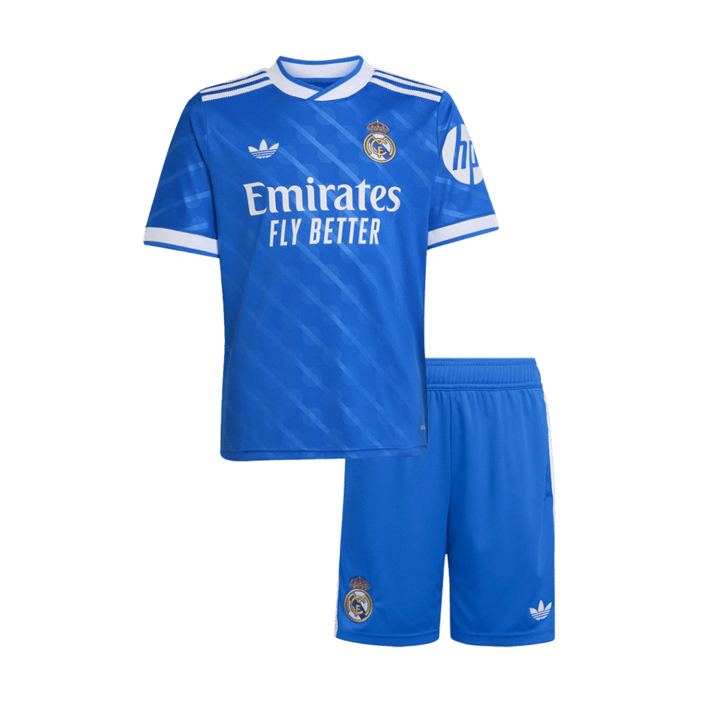 Real Madrid Third Away Kids Soccer Jerseys Kit 2025/26