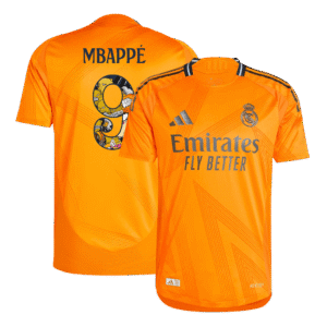 Authentic MBAPPE #9 Soccer Jersey Real Madrid Away Shirt 2024/25 Bear Champ Font