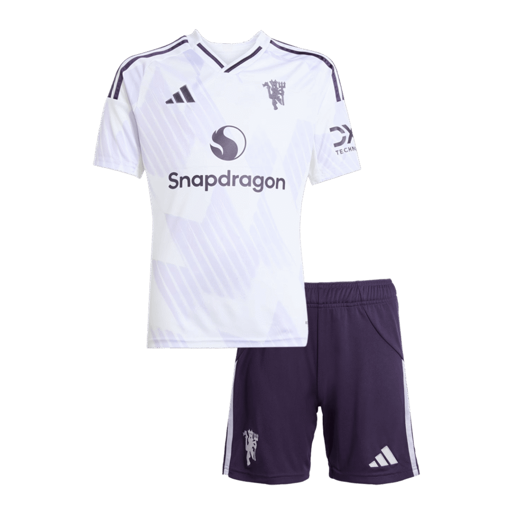 Manchester United Away Kids Soccer Jerseys Kit 2025/26