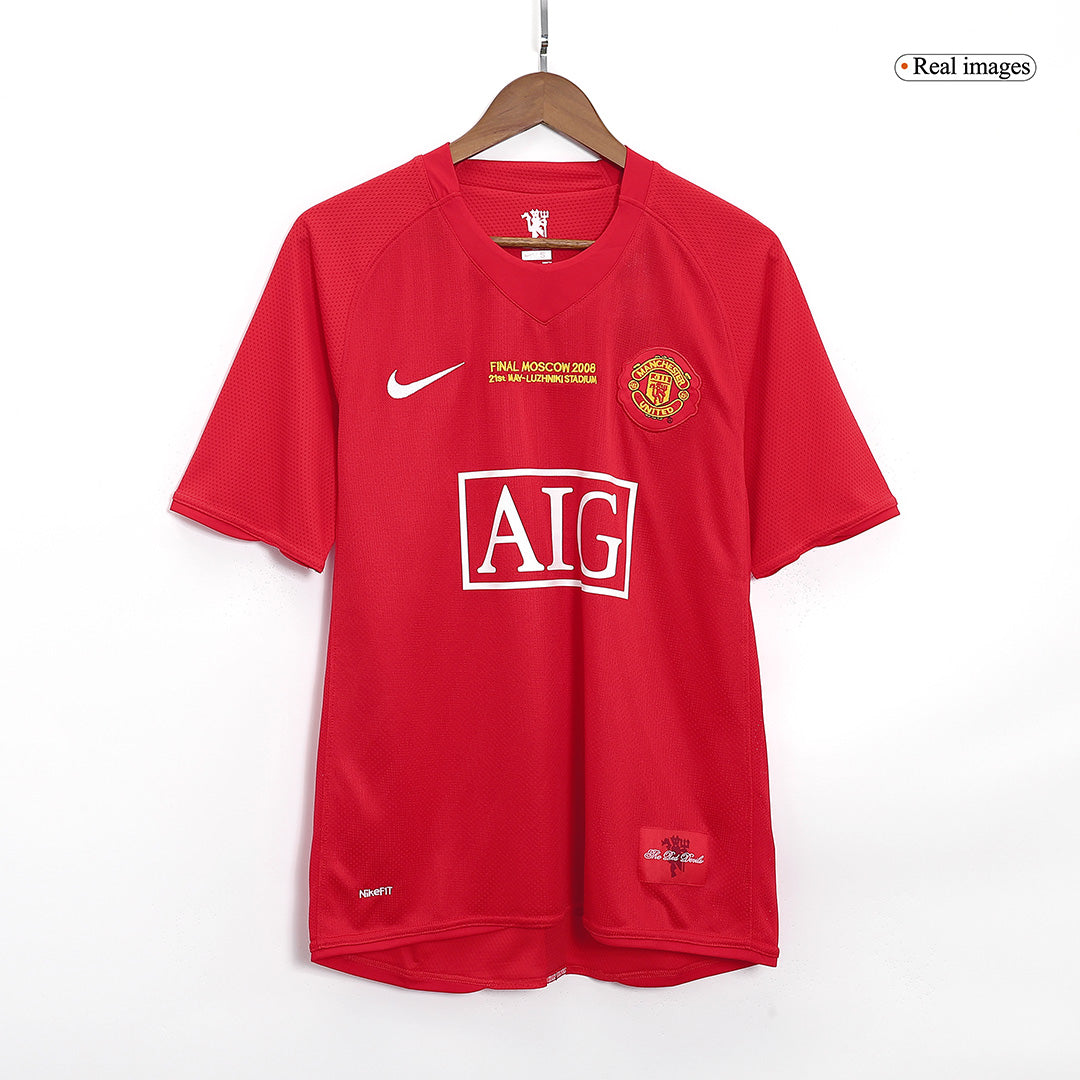 Retro Jersey ROONEY #10 Manchester United Retro Jersey Home Soccer Shirt 2007/08 - UCL Final - Image 10