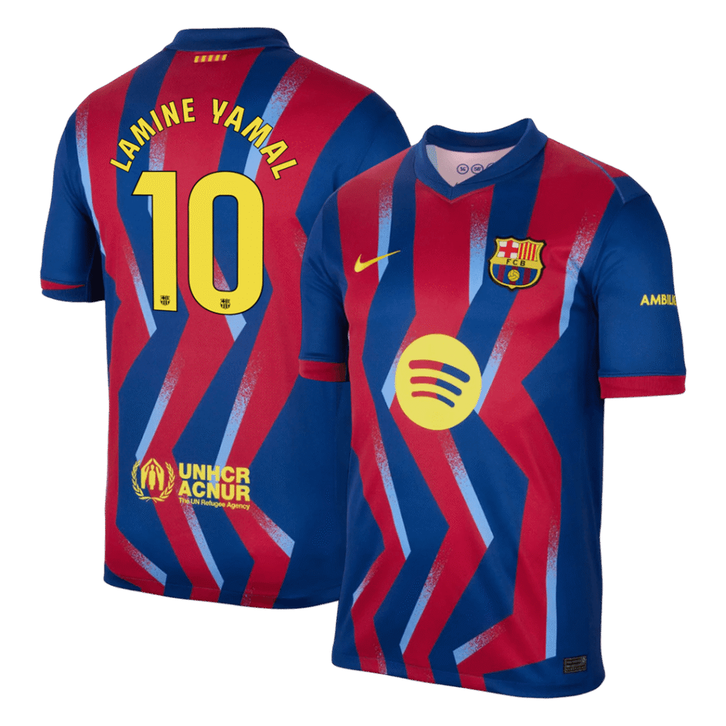 LAMINE YAMAL #10 Barcelona Fourth Away Soccer Jersey 2025/26