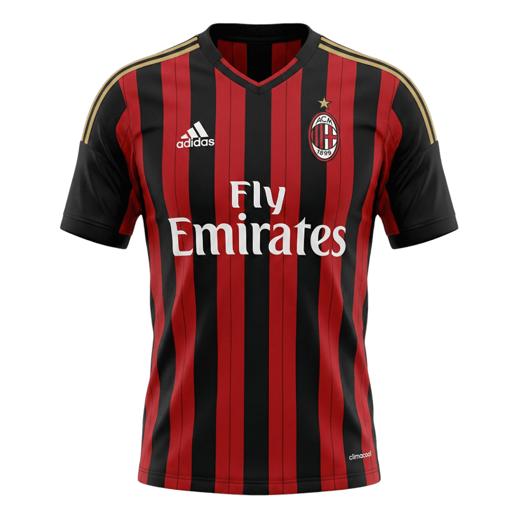 Retro Soccer Jersey AC Milan Home 2013/14