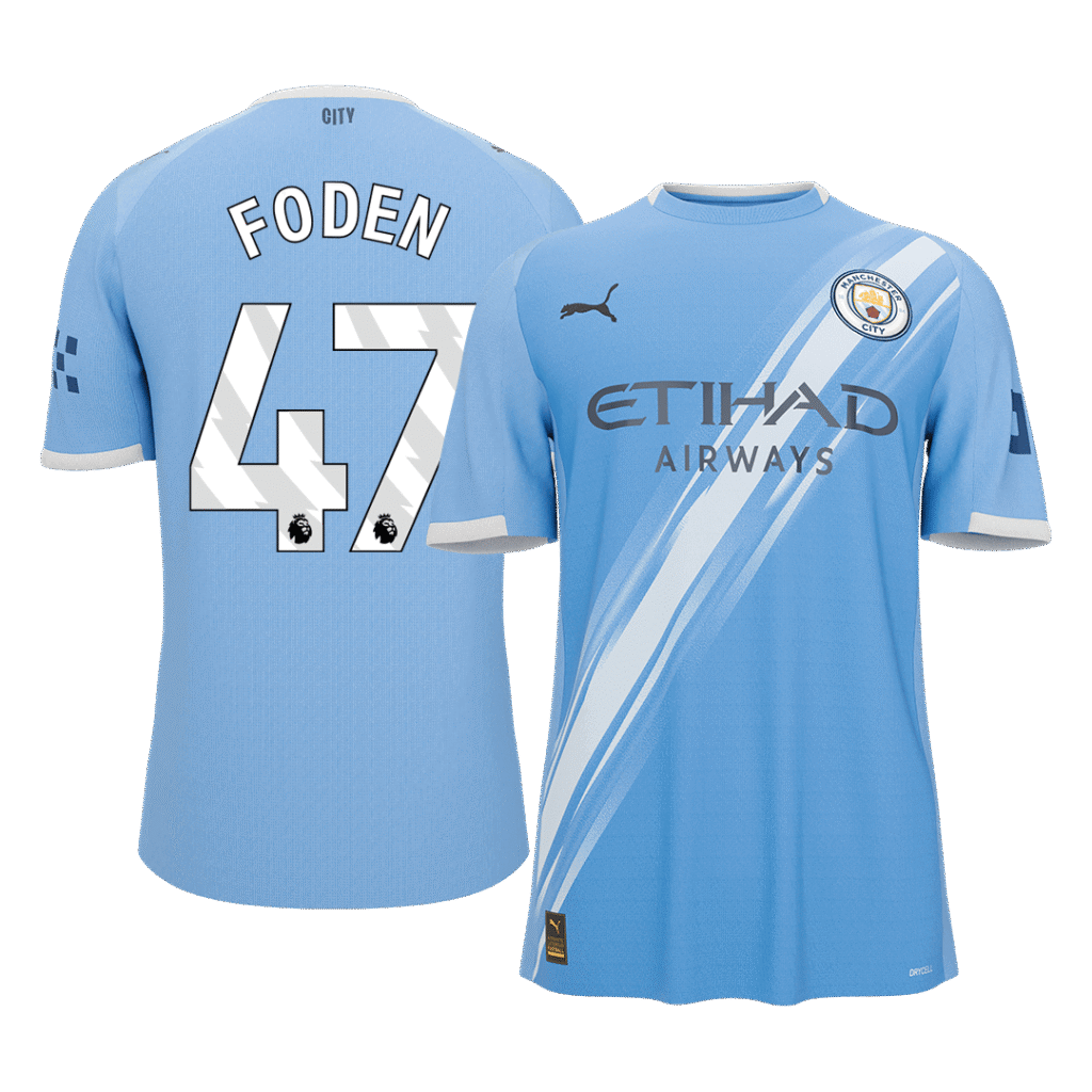 FODEN #47 Manchester City Home Soccer Jersey 2025/26
