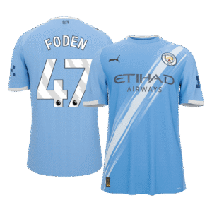 FODEN #47 Manchester City Home Soccer Jersey 2025/26
