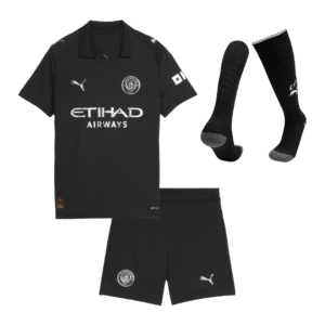 Manchester City Away Kids Soccer Jerseys Full Kit 2025/26