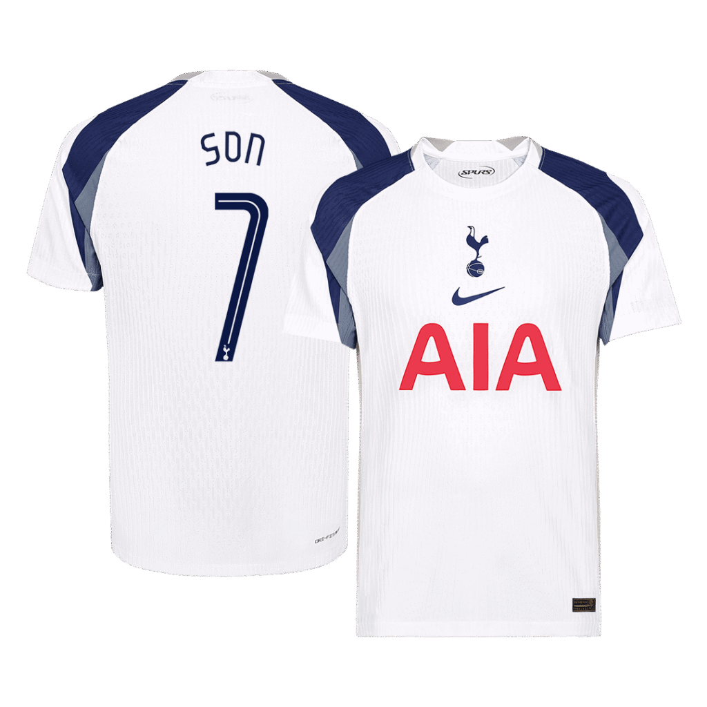SON #7 Authentic Tottenham Hotspur Home Soccer Jersey 2025/26 White - UCL