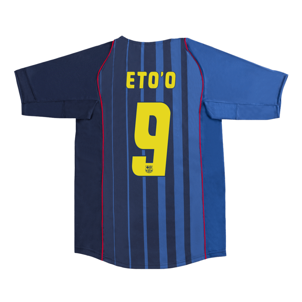 Retro Jersey ETO'O #9 Barcelona Retro Jersey Away Soccer Shirt 2004/05