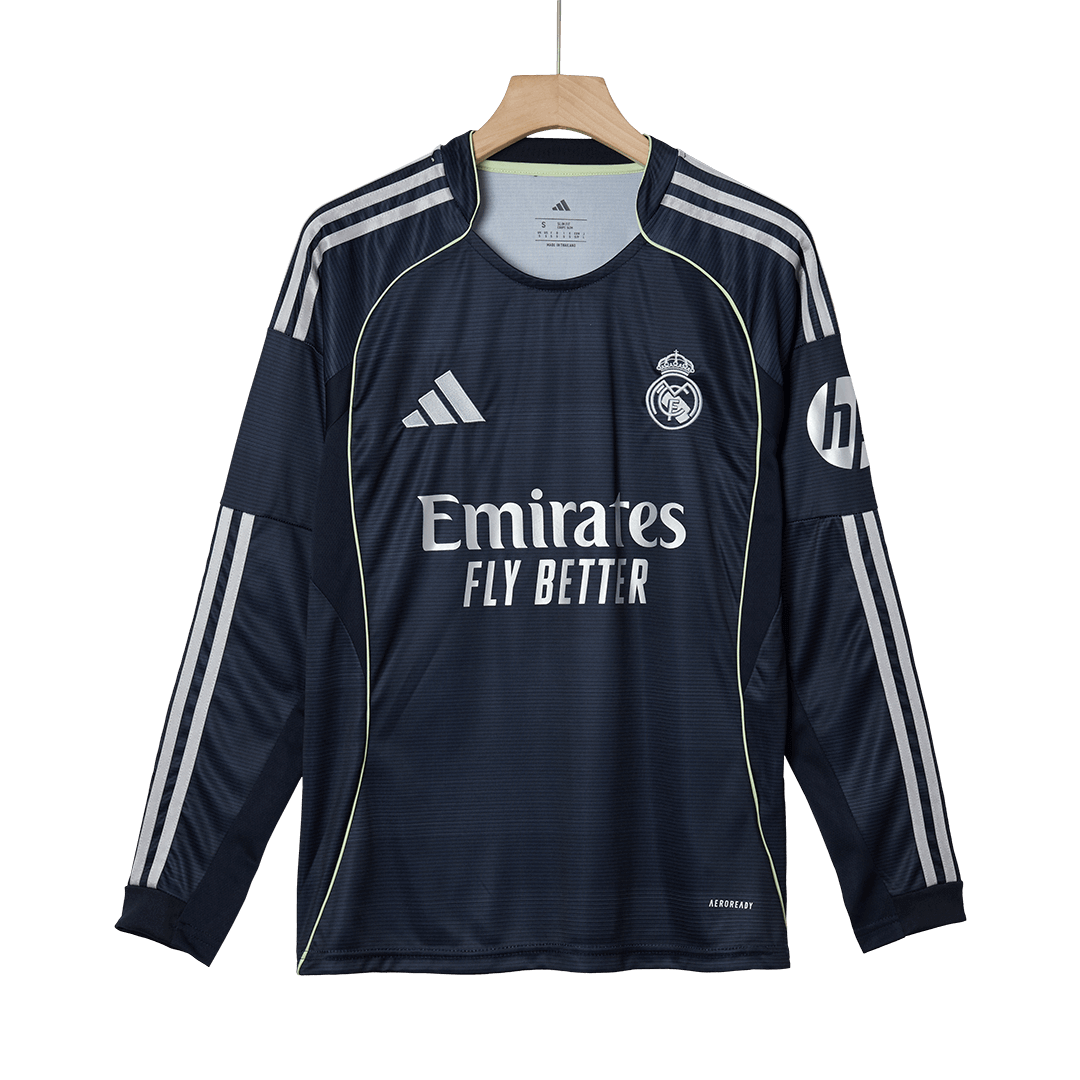 Real Madrid Away Long Sleeve Soccer Jersey 2025/26 - Image 10