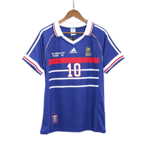 ZIDANE #10 France Retro Jersey Home Soccer Shirt 1998 World Cup