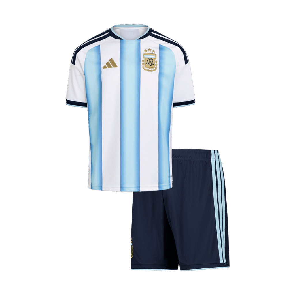 Argentina Home Kids Soccer Jerseys Kit World Cup 2026
