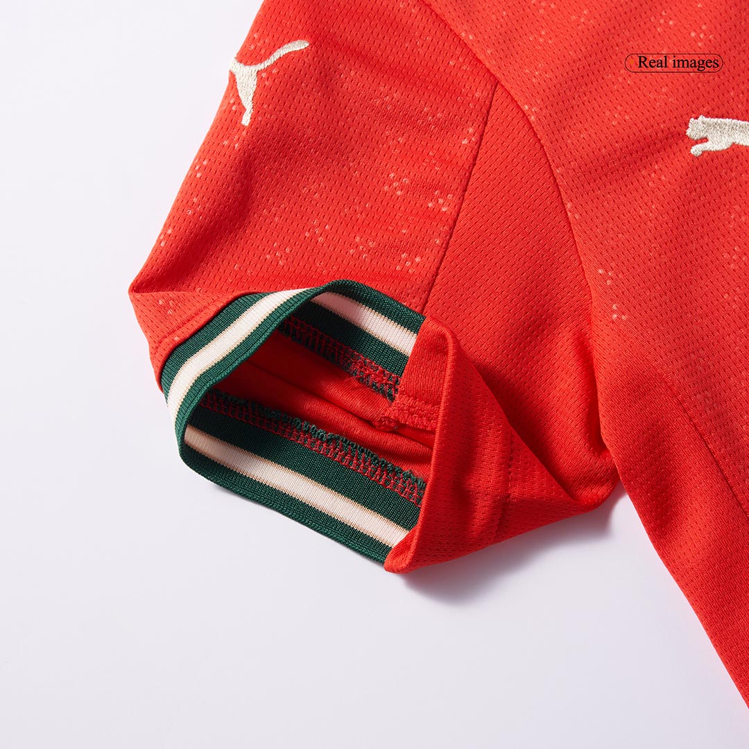 Kid's Portugal Home Soccer Jersey Kit(Jersey+Shorts) 2025 Red - Image 8