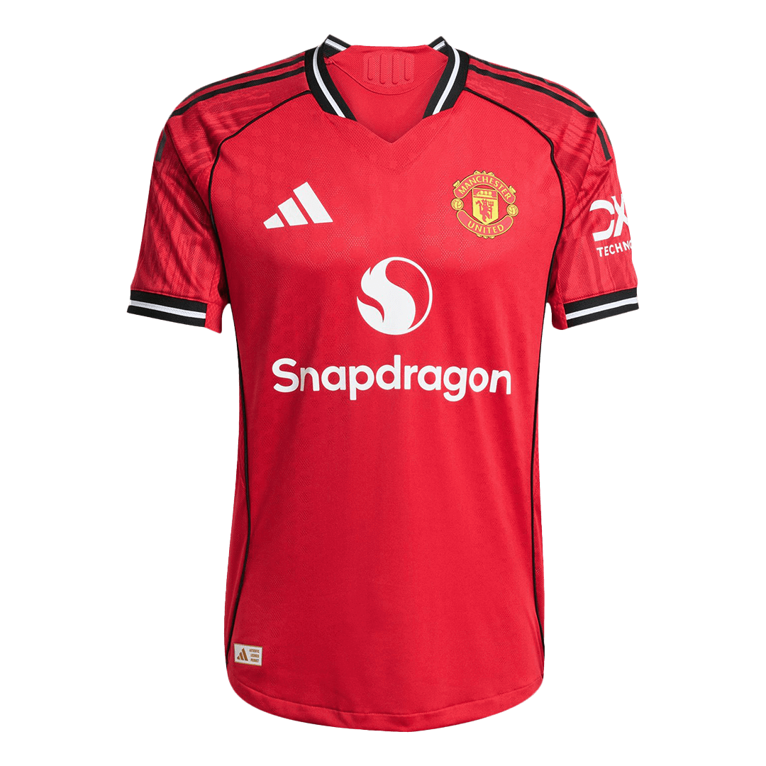 ŠEŠKO #30 Manchester United Home Authentic Soccer Jersey 2025/26 - Image 3