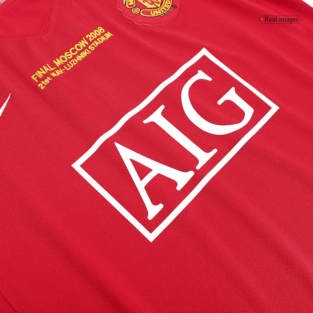 Retro Jersey ROONEY #10 Manchester United Retro Jersey Home Soccer Shirt 2007/08 - UCL Final - Image 7