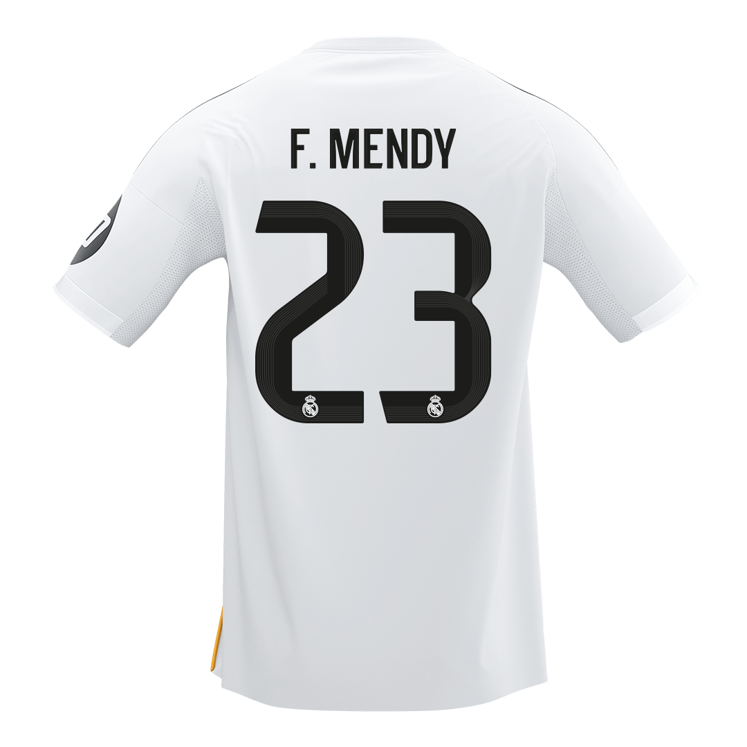 F.MENDY #23 Real Madrid Home Soccer Jersey 2025/26 - Image 8