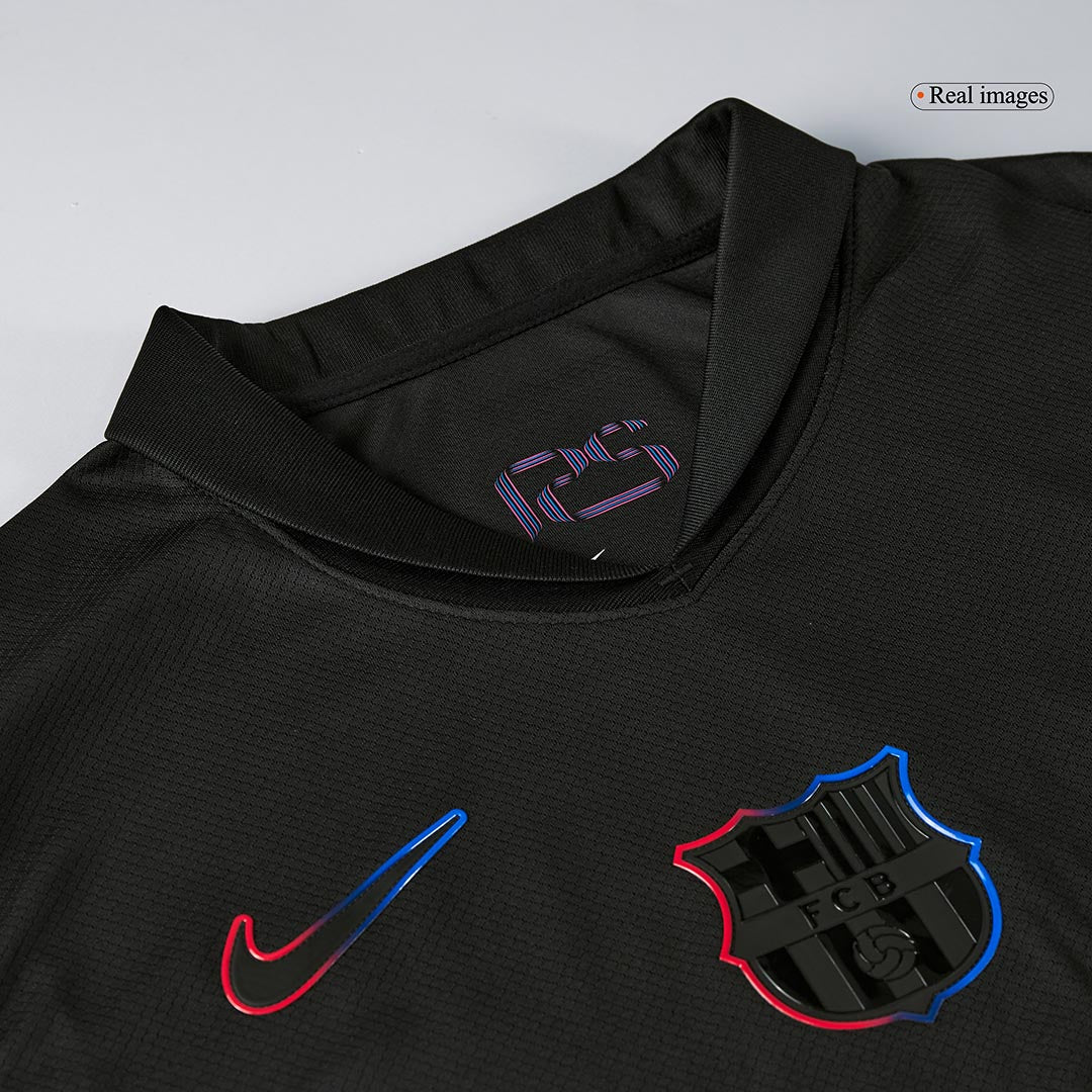 Barcelona LEWANDOWSKI #9 Soccer Jersey Away Custom Shirt 2024/25 Spotify Logo Without Text - Image 7