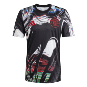 Manchester United Pre-Match Soccer Jersey 2025/26 Black