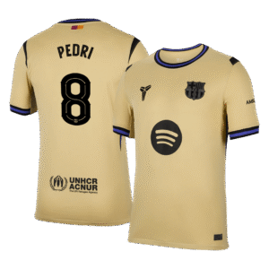 PEDRI #8 Barcelona Away Soccer Jersey 2025/26 -UCL