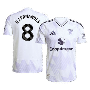 B.FERNANDES #8 Manchester United Away Authentic Soccer Jersey 2025/26