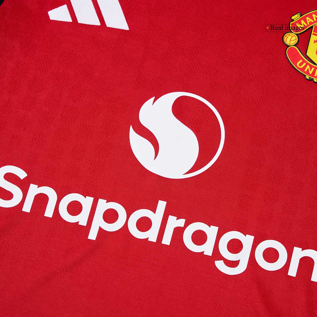 ŠEŠKO #30 Manchester United Home Authentic Soccer Jersey 2025/26 - Image 8