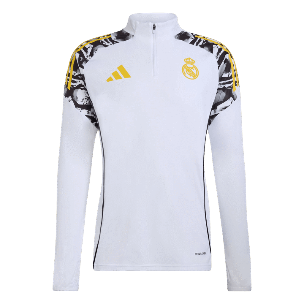 Real Madrid 1/4 Zip Tracksuit 2025/26 White