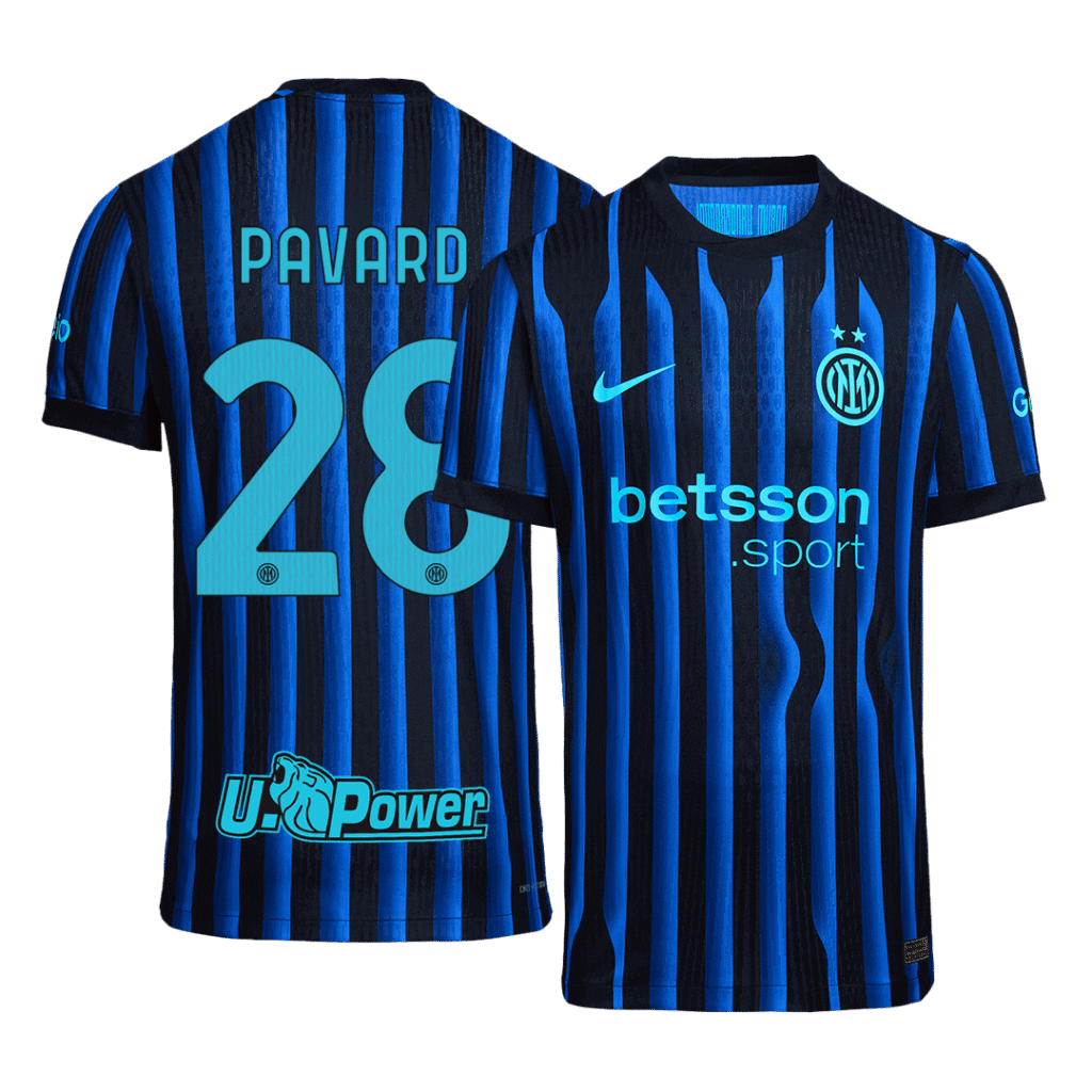 PAVARD #28 Inter Milan Home Authentic Soccer Jersey 2025/26