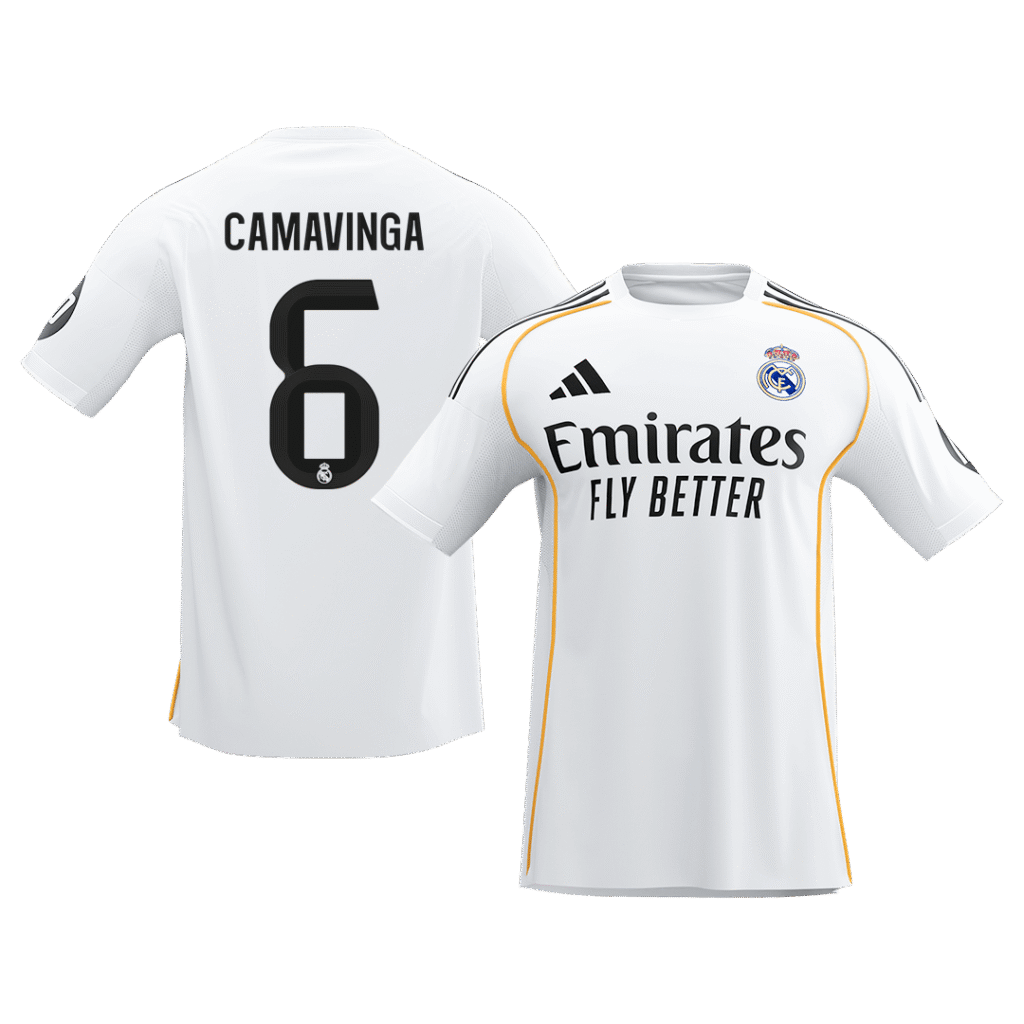CAMAVINGA #6 Real Madrid Home Soccer Jersey 2025/26
