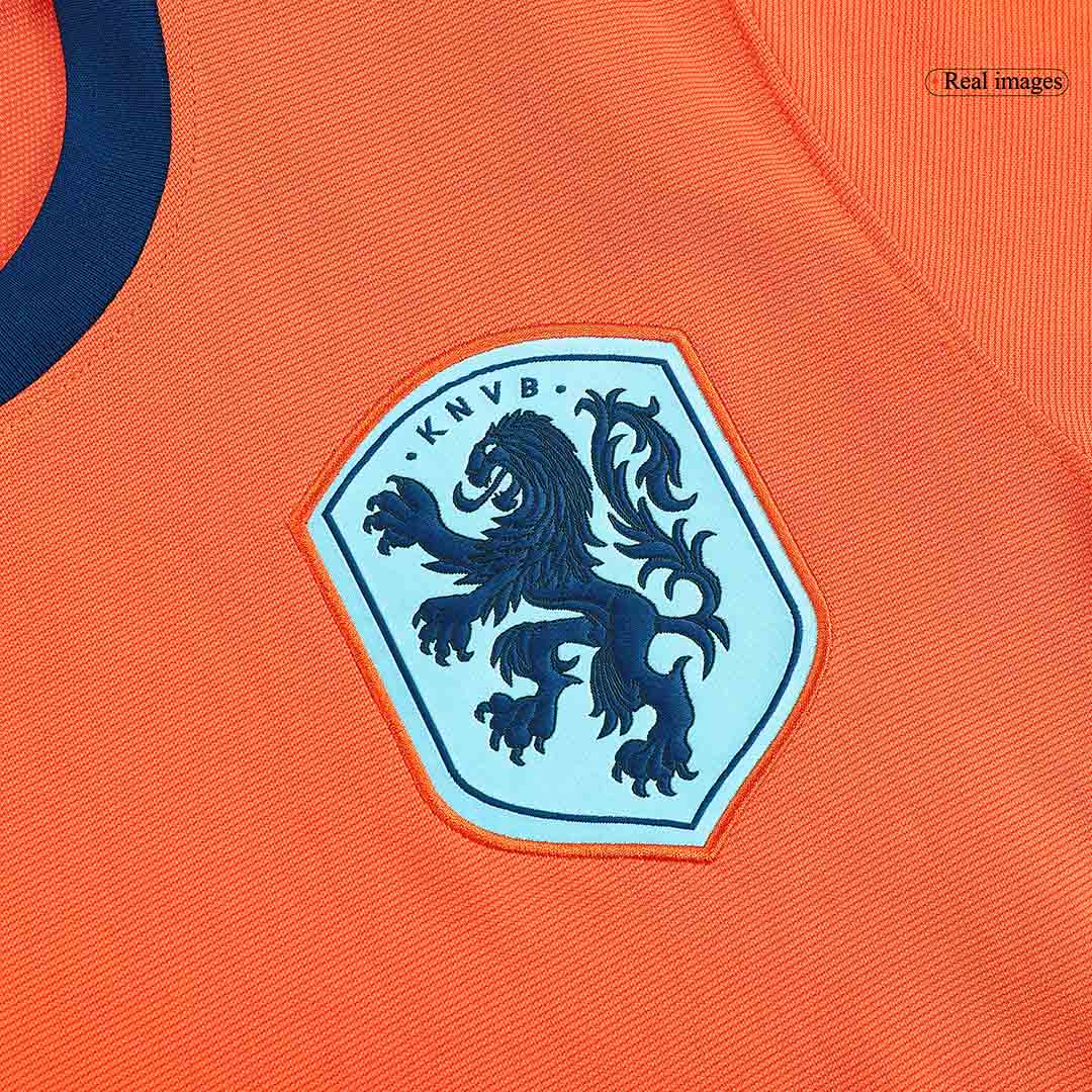MALEN #18 Netherlands Home Soccer Jersey Euro 2024 - Image 6