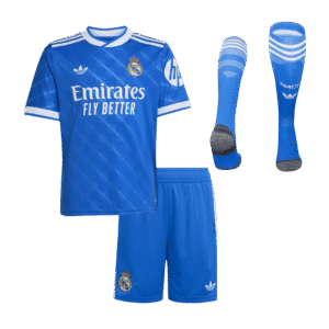 Real Madrid Third Away Kids Soccer Jerseys Full Kit 2025/26