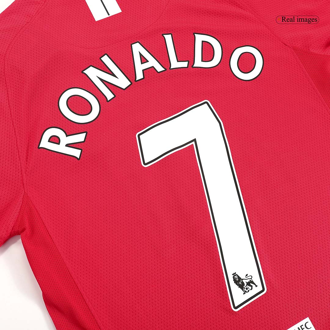 Manchester United Jersey Custom Home Soccer Jersey RONALDO #7 2007/08 - Image 8