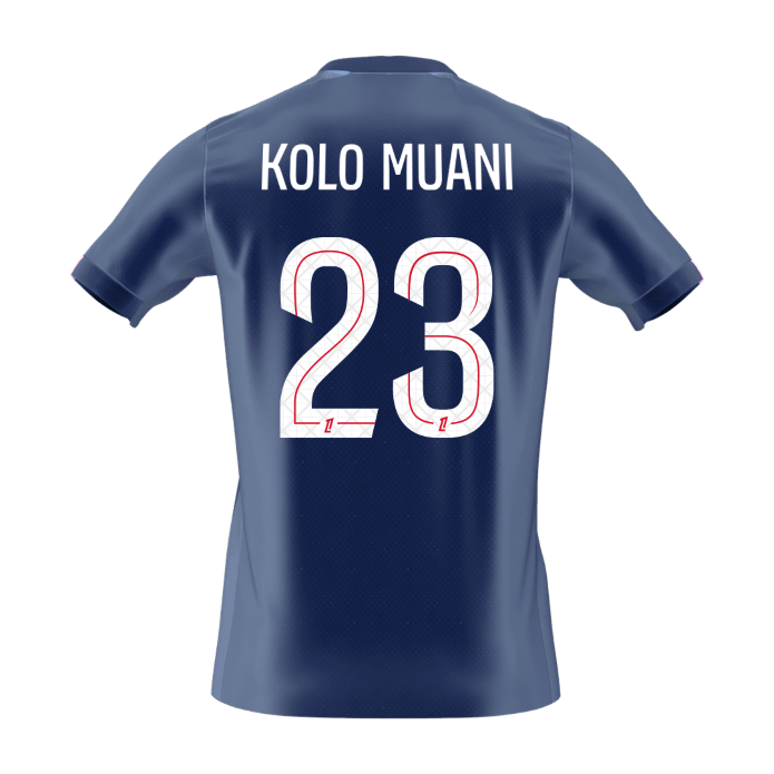 KOLO MUANI #23 PSG Home Soccer Jersey 2025/26 - Image 8