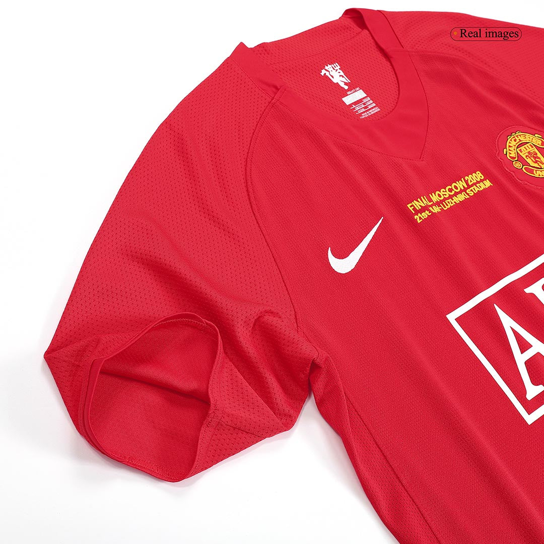 Retro Jersey ROONEY #10 Manchester United Retro Jersey Home Soccer Shirt 2007/08 - UCL Final - Image 5