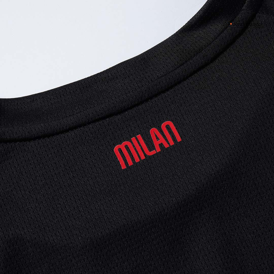 AC Milan Home Soccer Jersey Kit(Jersey+Shorts) 2025/26 Red&Black - Image 2