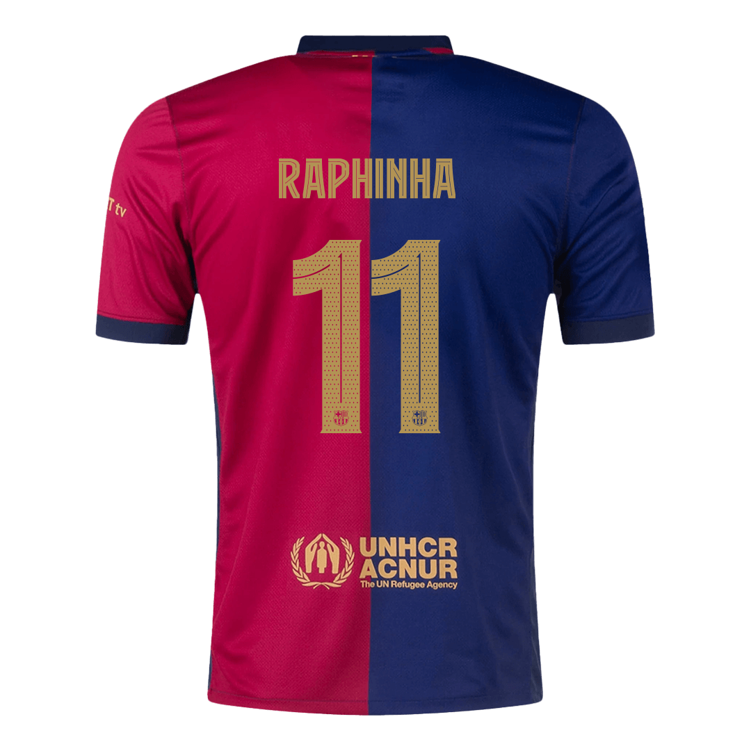 RAPHINHA #11 Barcelona Jersey Custom Soccer Jersey Home 2024/25 -UCL (Spotify Logo Without Text) - Image 12