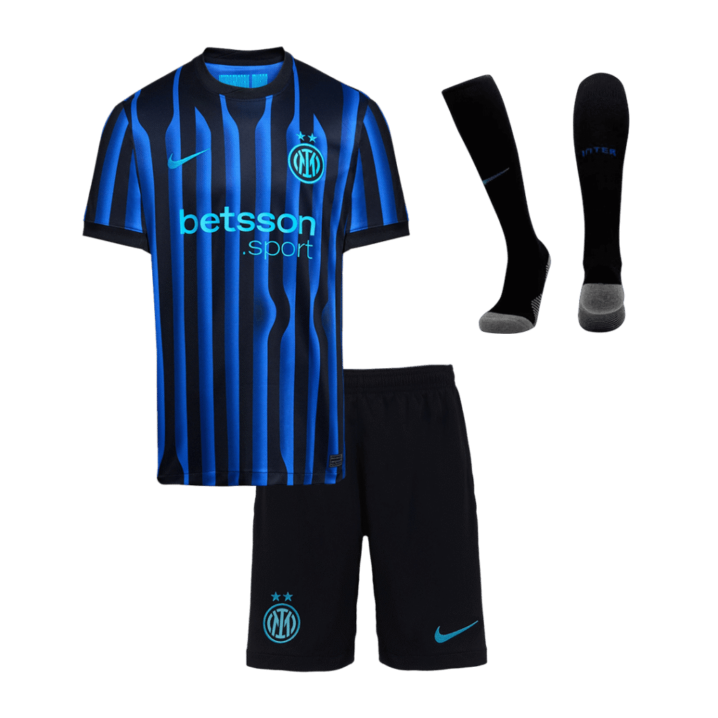 Inter Milan Home Kids Soccer Jerseys Full Kit 2025/26