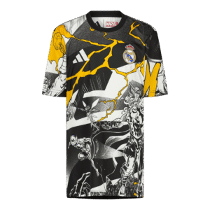 Real Madrid X Marvel Jersey 2025/26 Black&White