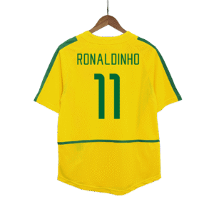 Retro RONALDINHO #11 2002/03 Brazil Home Soccer Jersey