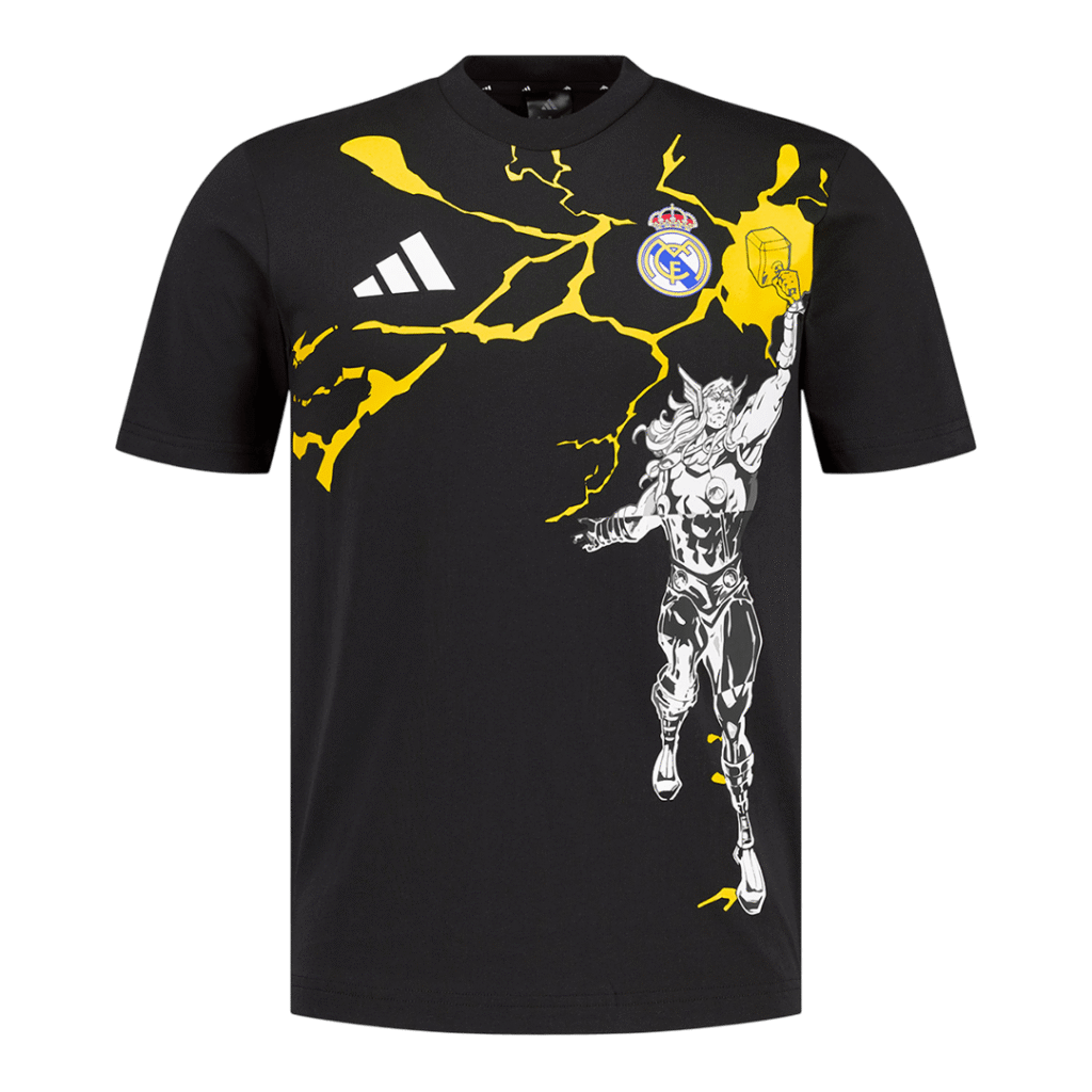Real Madrid X Marvel Soccer Jersey 2025/26 Black