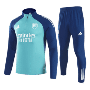 Arsenal 1/4 Zip Tracksuit 2025/26 Kids Green