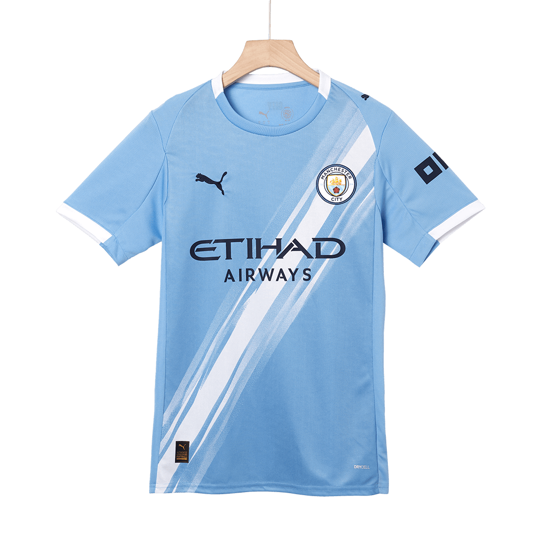 RODRIGO #16 Manchester City Home Soccer Jersey 2025/26 Blue - Image 12