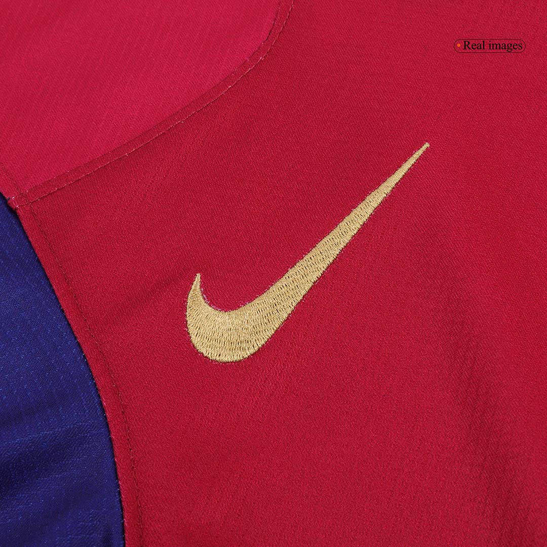 LAMINE YAMAL #19 Barcelona Home Soccer Jersey 2024/25 - Spotify Logo Without Text - Image 7