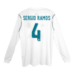 Retro Jersey SERGIO RAMOS #4 Real Madrid Retro Jersey Home Soccer Shirt 2017/18