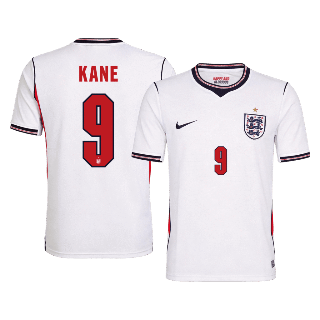 KANE #9 England Home Soccer Jersey World Cup 2026