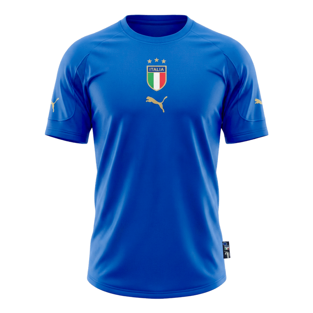 Retro Soccer Jersey Italy Home 2004