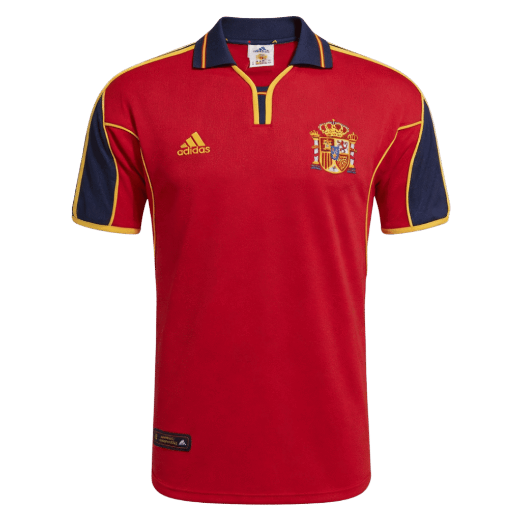 Retro Soccer Jersey Spain Home Euro Cup 2000