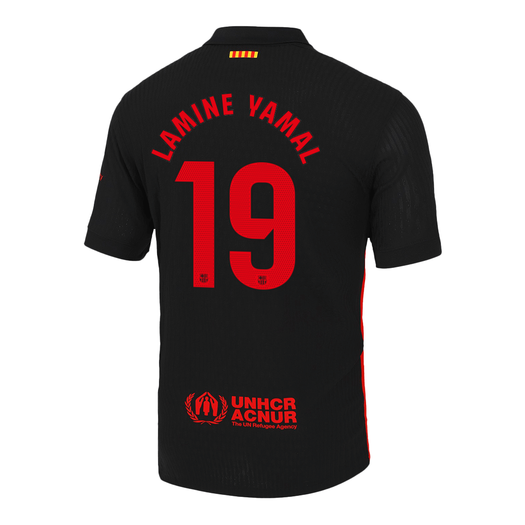 LAMINE YAMAL #19 Authentic Soccer Jersey Barcelona Away Shirt 2024/25 - Image 2